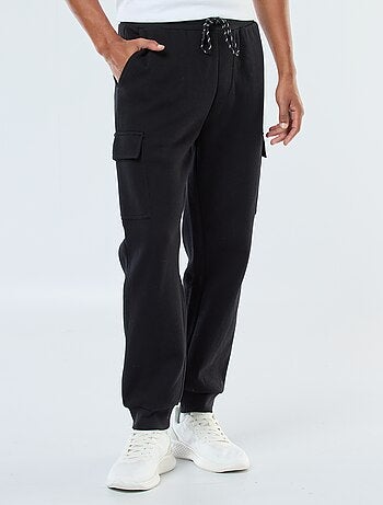 Pantalón de chándal multibolsillos liso