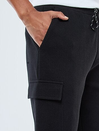 Pantalón de chándal multibolsillos liso