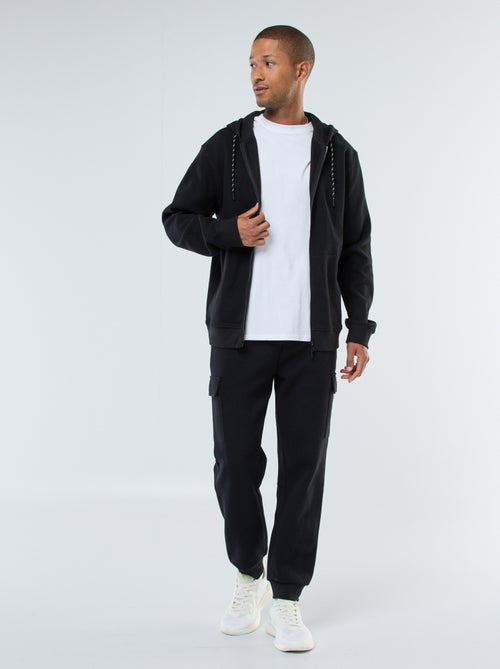 Pantalón de chándal multibolsillos liso - Kiabi