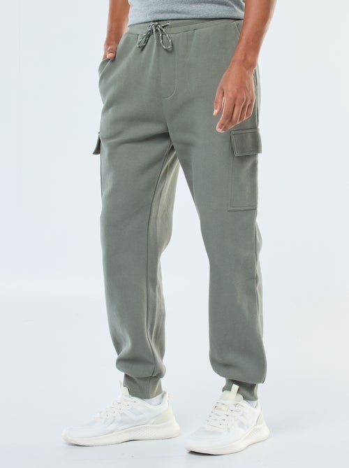 Pantalón de chándal multibolsillos liso - Kiabi