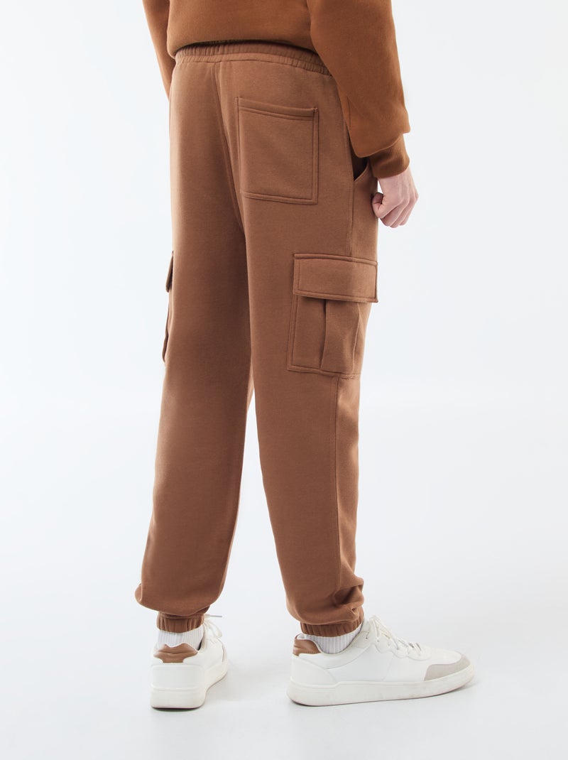 Pantalón de chándal multibolsillos Marron - Kiabi