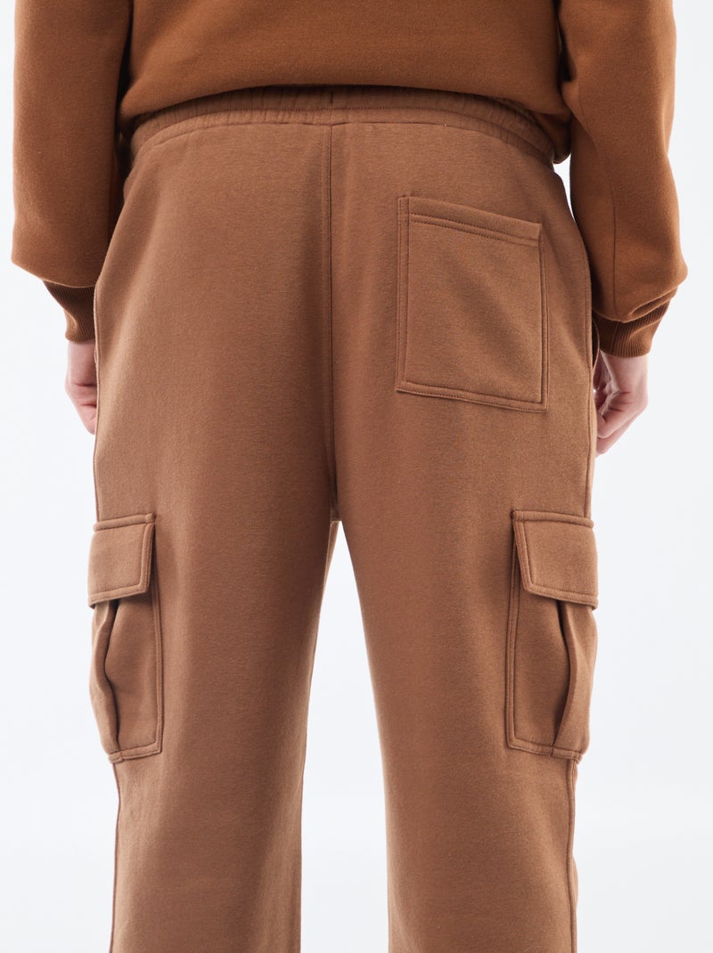 Pantalón de chándal multibolsillos Marron - Kiabi