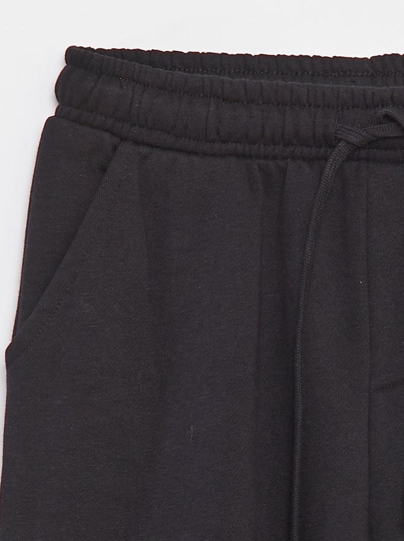 Pantalón de chándal multibolsillos negro - Kiabi