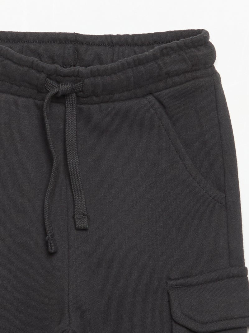 Pantalón de chándal multibolsillos Negro - Kiabi