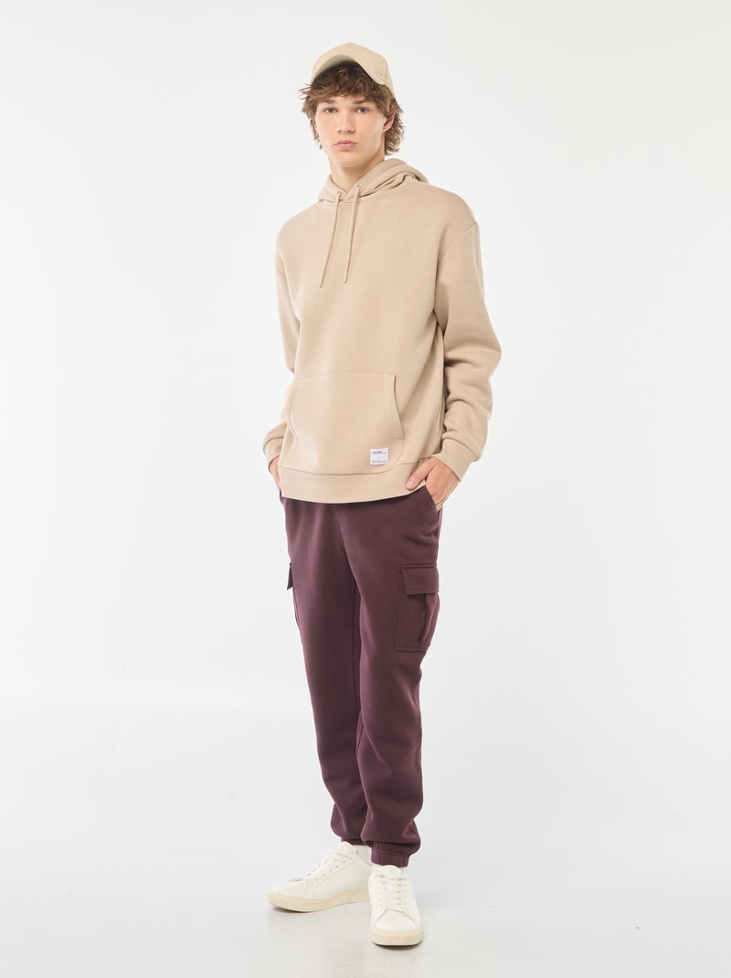 Pantalón de chándal multibolsillos Purpura - Kiabi