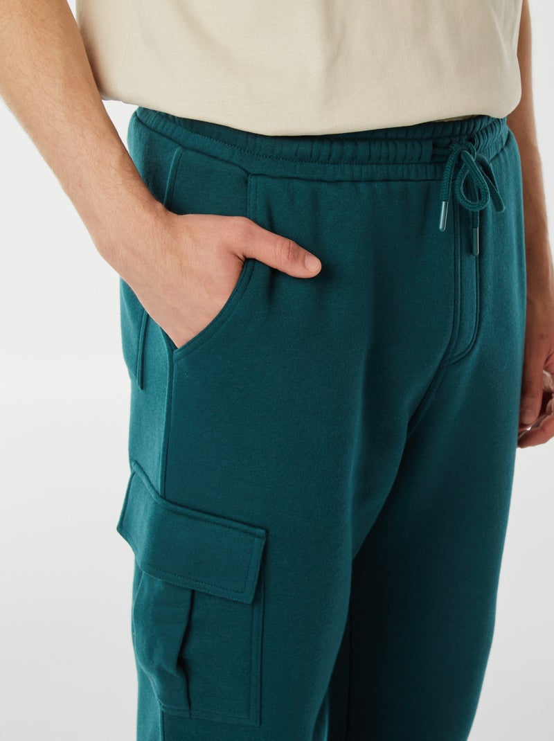 Pantalón de chándal multibolsillos Verde - Kiabi