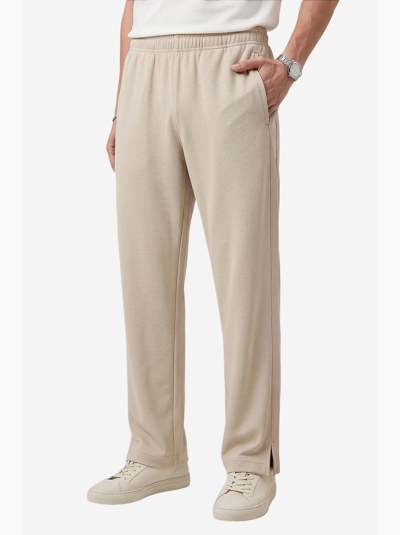 Pantalón de chándal para hombre en mezcla de viscosa tommy Beige arcilla - Kiabi