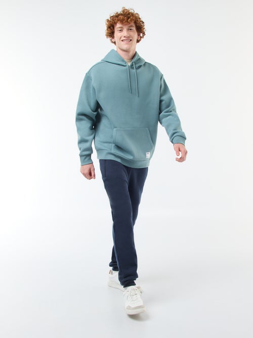 Pantalón de chándal perchado con 2 bolsillos con cremallera - Kiabi