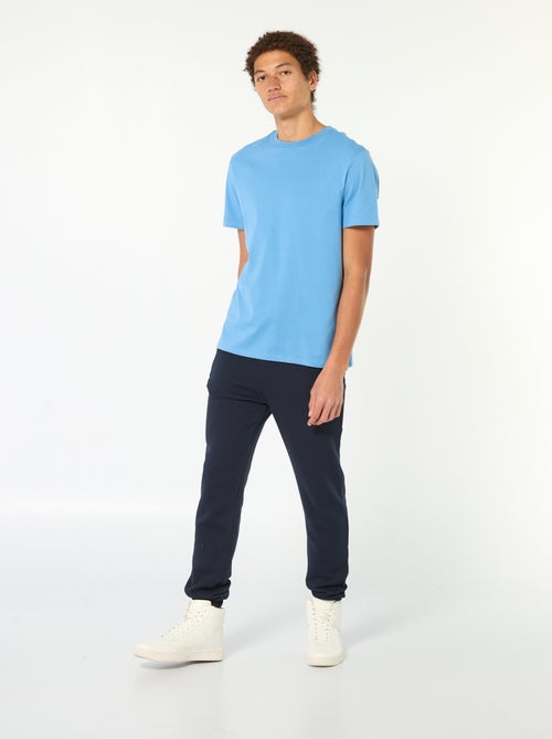 Pantalón de chándal perchado con 2 bolsillos con cremallera - Kiabi