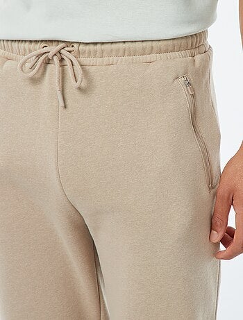 Pantalón de chándal perchado con 2 bolsillos con cremallera