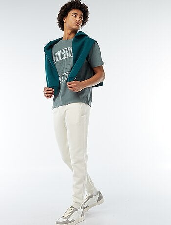 Pantalón de chándal perchado con 2 bolsillos con cremallera