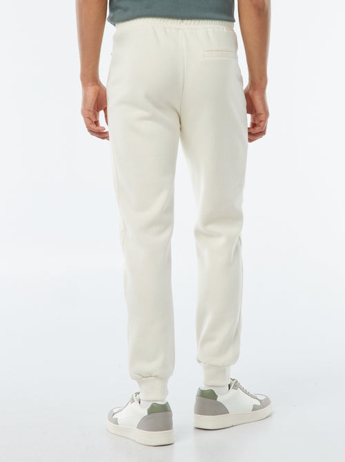 Pantalón de chándal perchado con 2 bolsillos con cremallera - Kiabi