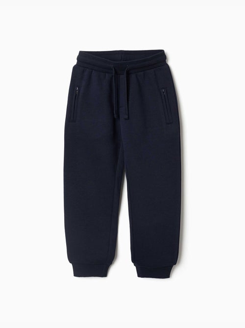Pantalón de chándal perchado con cordón y bolsillos - Kiabi