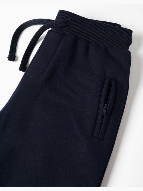 Pantalón de chándal perchado con cordón y bolsillos - Kiabi