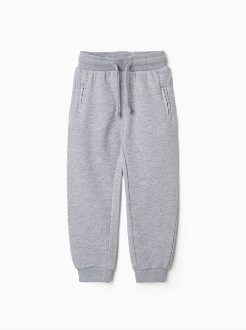 Pantalón de chándal perchado con cordón y bolsillos - Kiabi