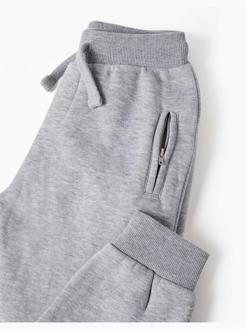 Pantalón de chándal perchado con cordón y bolsillos - Kiabi