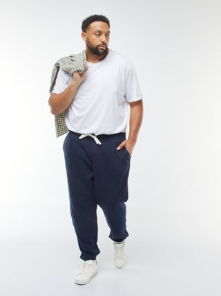 Pantalón de chándal perchado liso