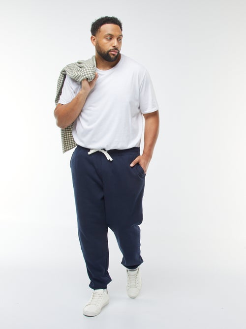 Pantalón de chándal perchado liso - Kiabi