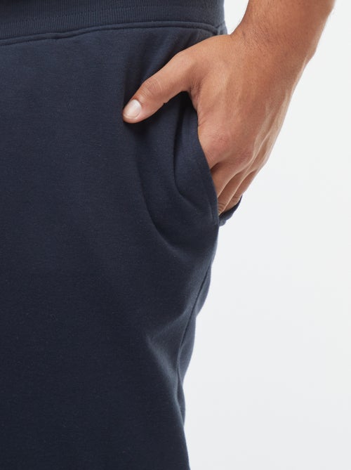 Pantalón de chándal perchado liso - Kiabi