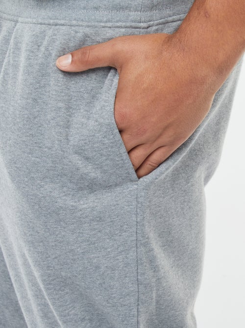 Pantalón de chándal perchado liso - Kiabi