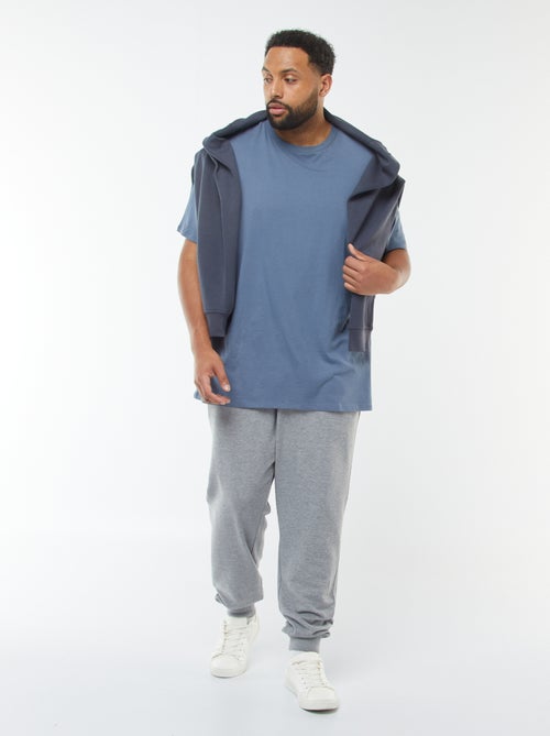 Pantalón de chándal perchado liso - Kiabi