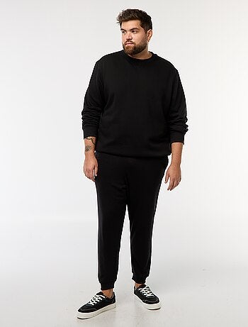Pantalón de chándal perchado liso
