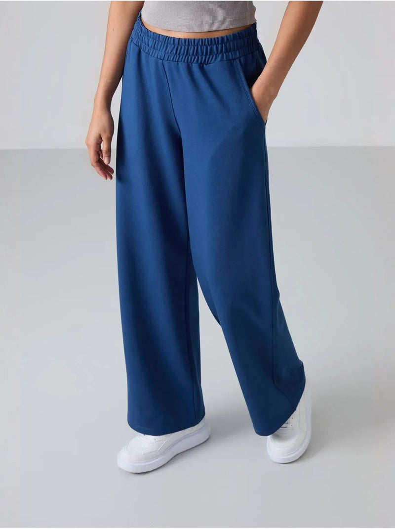 Pantalón de chándal pull-on de pernera ancha tommy Azul cobalto - Kiabi