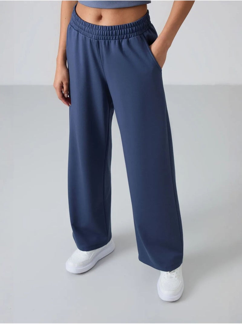 Pantalón de chándal pull-on de pernera ancha tommy Azul grisáceo - Kiabi