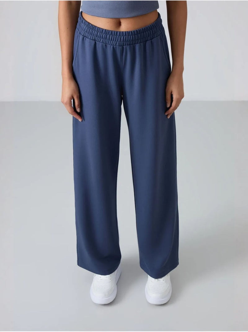 Pantalón de chándal pull-on de pernera ancha tommy Azul grisáceo - Kiabi