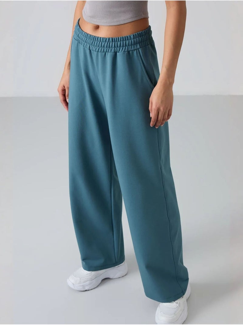 Pantalón de chándal pull-on de pernera ancha tommy Azul - Kiabi