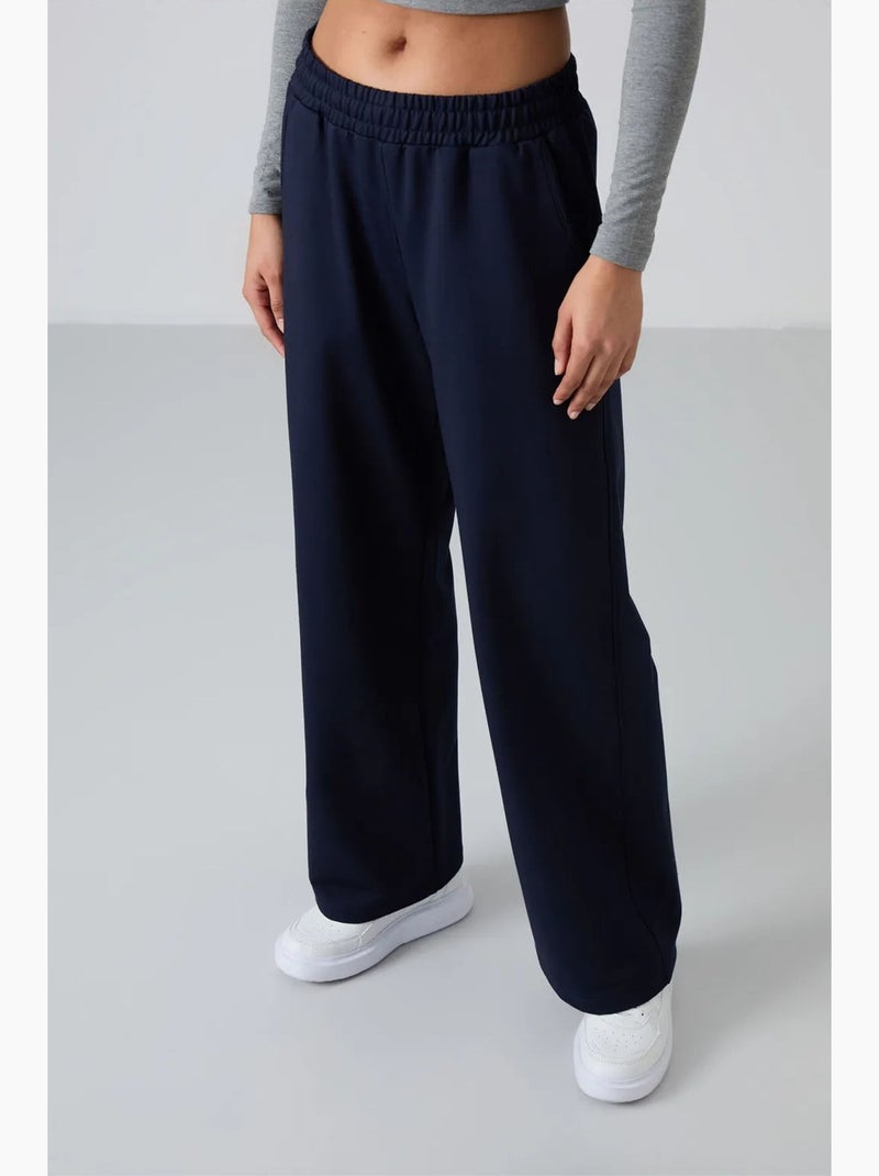 Pantalón de chándal pull-on de pernera ancha tommy Azul marino - Kiabi