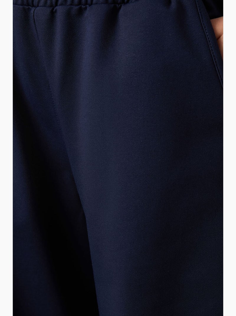 Pantalón de chándal pull-on de pernera ancha tommy Azul marino - Kiabi
