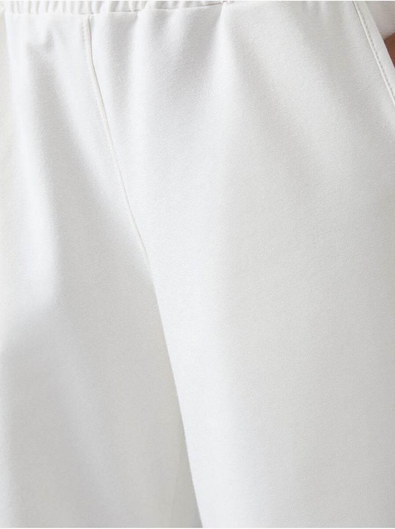Pantalón de chándal pull-on de pernera ancha tommy Blanco - Kiabi