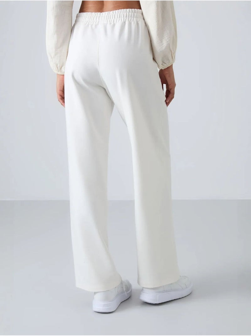 Pantalón de chándal pull-on de pernera ancha tommy Blanco - Kiabi