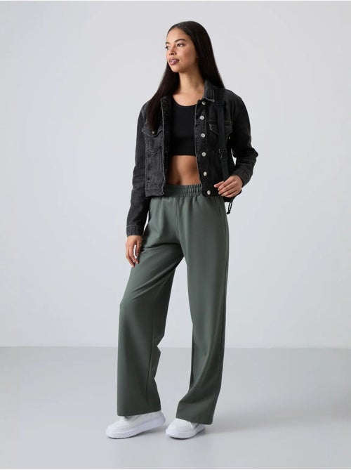 Pantalón de chándal pull-on de pernera ancha tommy - Kiabi Pantalón de chándal pull-on de pernera ancha tommy - Kiabi