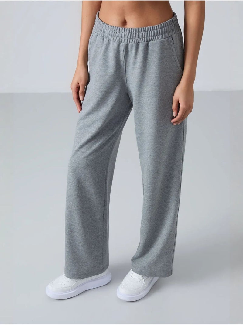 Pantalón de chándal pull-on de pernera ancha tommy Gris - Kiabi