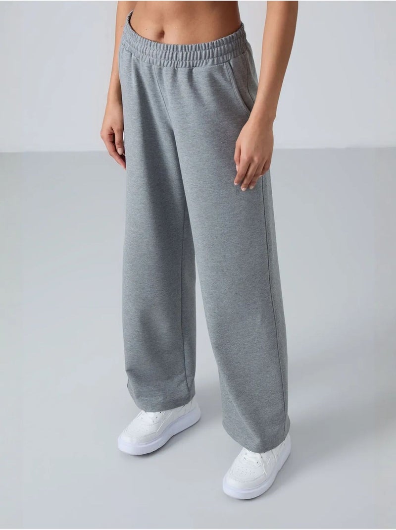 Pantalón de chándal pull-on de pernera ancha tommy Gris - Kiabi