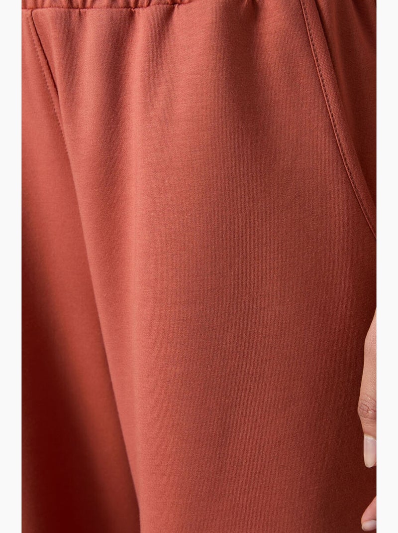Pantalón de chándal pull-on de pernera ancha tommy Terracota - Kiabi