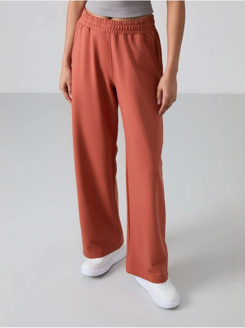 Pantalón de chándal pull-on de pernera ancha tommy Terracota - Kiabi