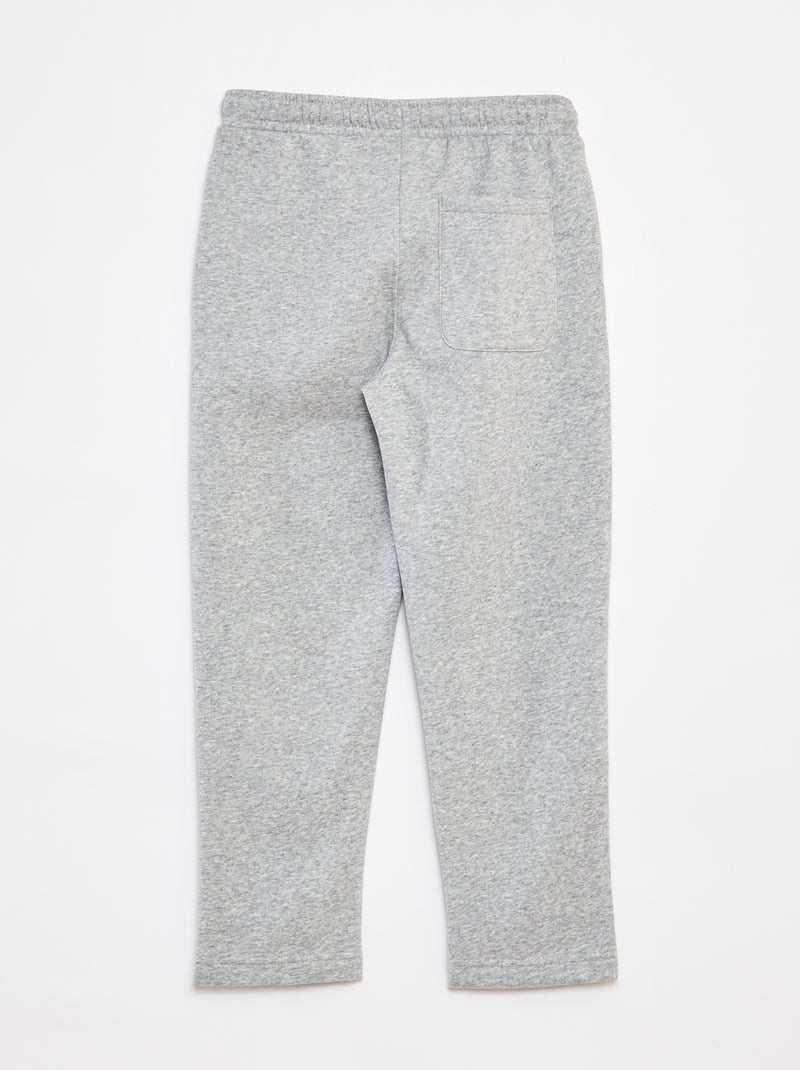 Pantalón de chándal recto y liso Corte más cómodo Gris - Kiabi