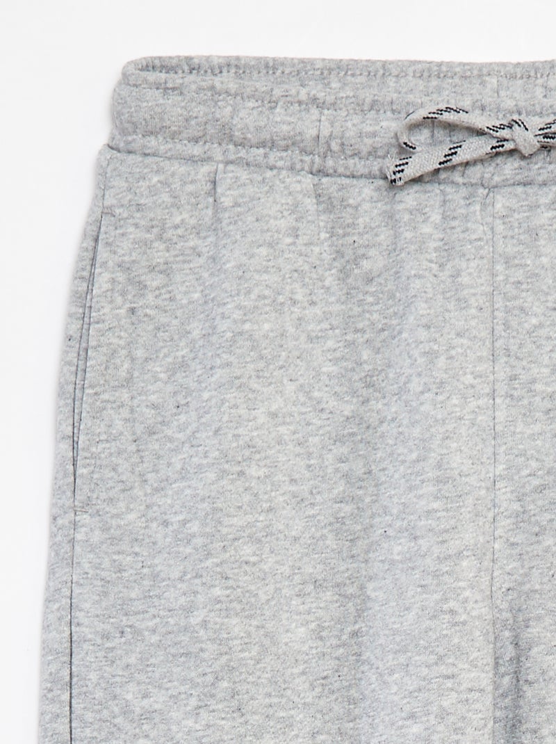 Pantalón de chándal recto y liso Corte más cómodo Gris - Kiabi