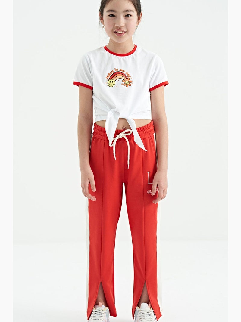 Pantalón de chándal relajado tommy Rojo - Kiabi