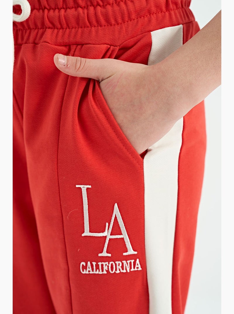 Pantalón de chándal relajado tommy Rojo - Kiabi