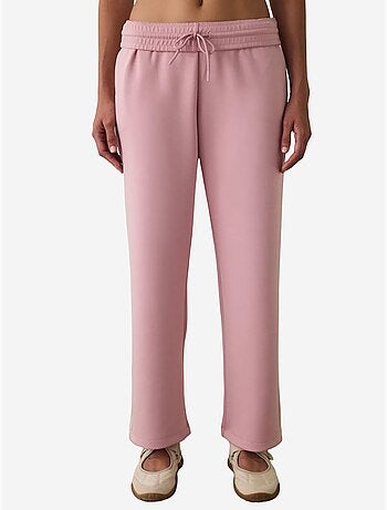 Pantalón de chándal silky feel con cintura normal y paneles penti