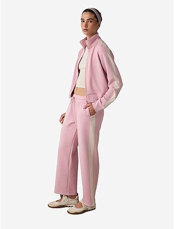 Pantalón de chándal silky feel con cintura normal y paneles penti