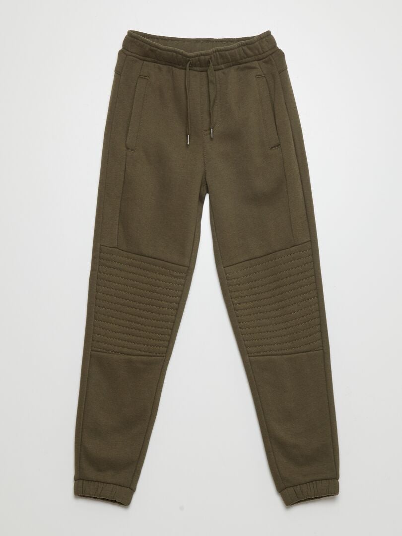 Pantalón de chándal tipo jogging - Corte más ajustado KAKI - Kiabi