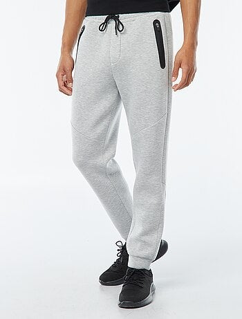 Pantalón de chándal tipo neopreno con bolsillos con cremallera