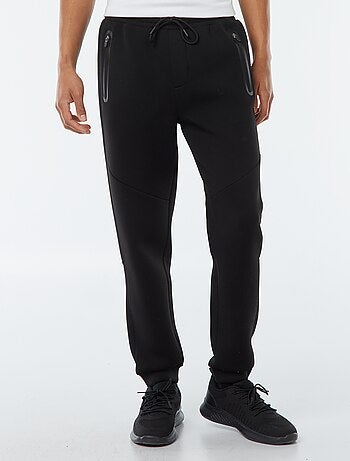 Pantalón de chándal tipo neopreno con bolsillos con cremallera