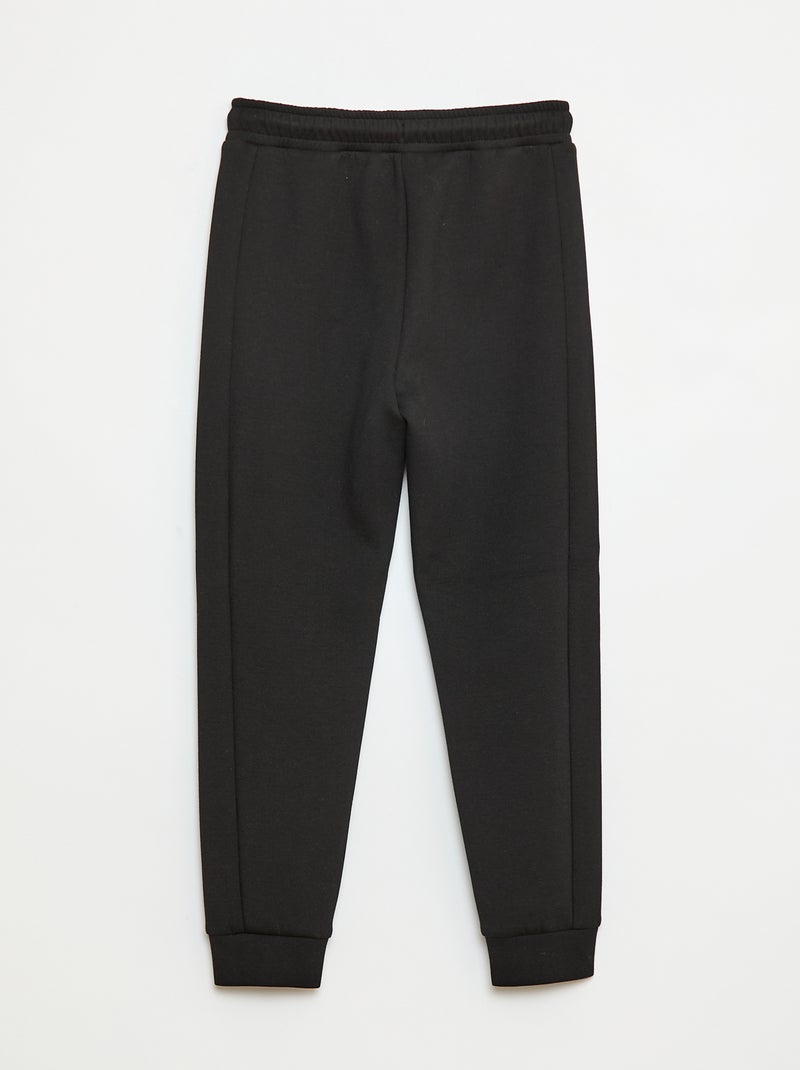 Pantalón de chándal tipo neopreno Negro - Kiabi