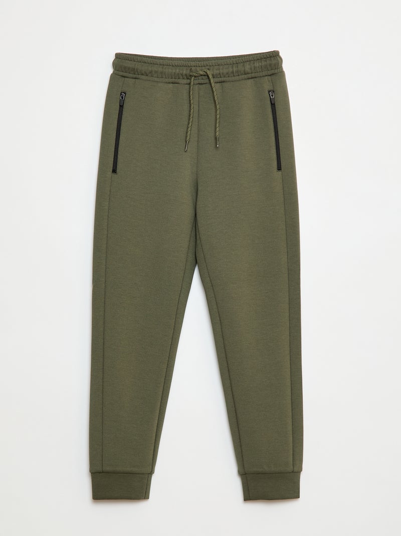 Pantalón de chándal tipo neopreno Verde - Kiabi